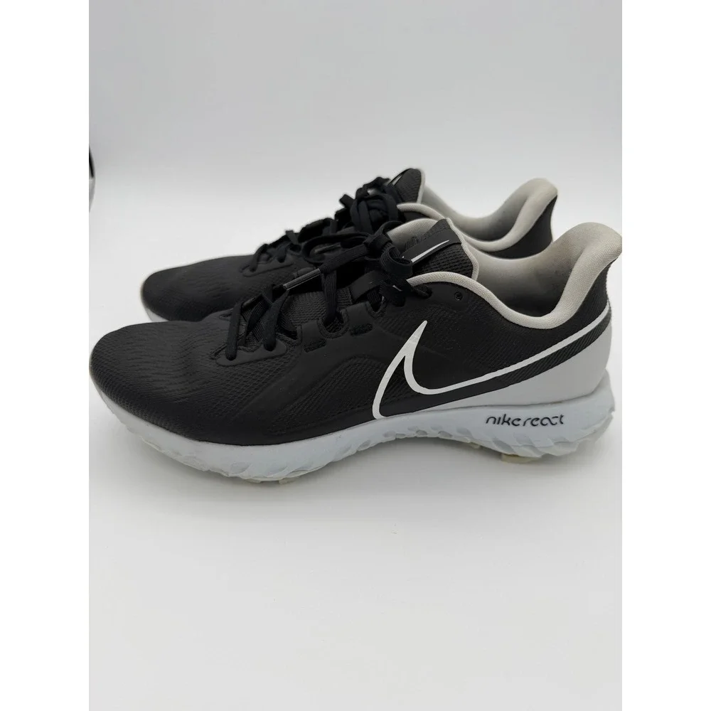 Nike React Infinity Pro Golf Shoes Cleats Black White CT0531-001 Mens Size 10.5